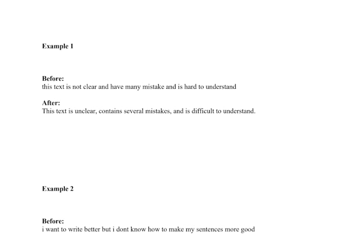 rewrite and simplify your text clearly